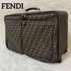 値下げ超貴重品FENDI　ズッカ柄の2輪大型 キャリーケース イタリア直営店購入 超貴重品FENDI ズッカ柄の2輪大型 キャリーケース イタリア直営店で