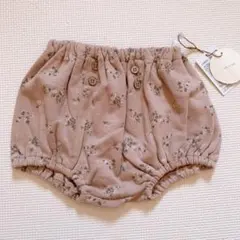 新品未使用 tete a tete テータテート 裏起毛花柄ブルマ 80