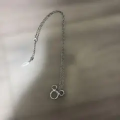 ミッキーマウス　ネックレス　シルバー