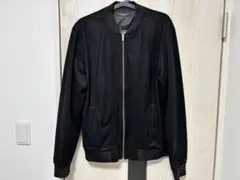 【美品】ZARAMAN ブルゾン　ブラック　サイズL スエード