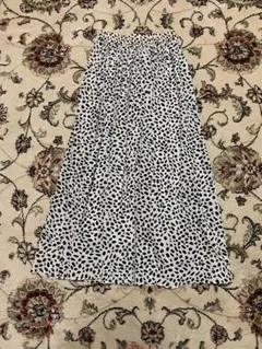 INGNIダルメシアン柄フレアロングスカートレオパード柄M