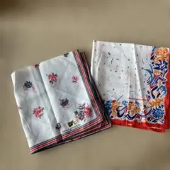 kansai yamamoto 花柄ハンカチ 2枚のサムネイル