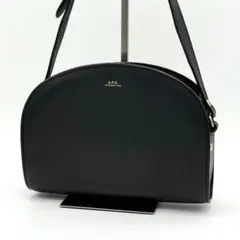 【美品】APC Demi Lune ハーフムーン ショルダーバッグ ブラック