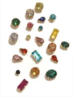 台座付きラインストーン ＊ごちゃまぜ