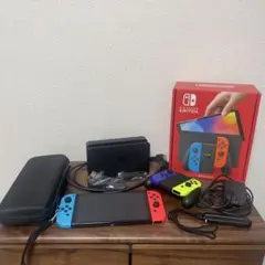 switch 有機ELモデル　Joy-Con 左右セット　switchケース