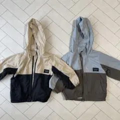 【petit main】双子 90 アウター ウィンドブレーカー 2色セット