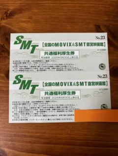 MOVIX SMT 共通福利厚生券 2枚セット