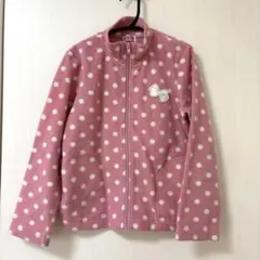 mezzo pianoメゾピアノ ドット柄フリース