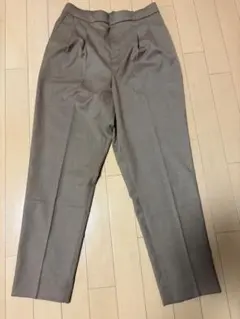 GLOBAL WORK レディース ウツクシルエットテーパードパンツ Lブラウン