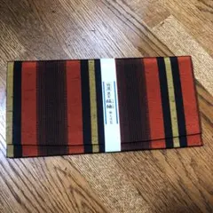 特選　民芸　縞紬　新品　長財布