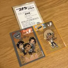 コナン ノベルティトレーディングフィルム　安室透、大和敢助•諸伏高明•上原由衣