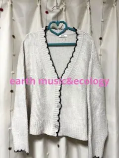 earth music&ecology アイボリー カーディガン