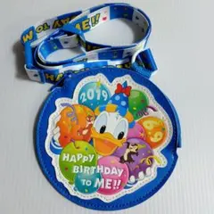 未使用/ディズニー/ドナルド/バースデー2019/誕生日/パスケース/完売品