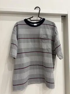 Radiall ボーダー ポケットTシャツ グレー Lサイズのサムネイル