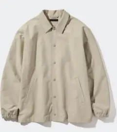 ユニクロ　コーチジャケット　ベージュ　XXLサイズ UNIQLOのサムネイル