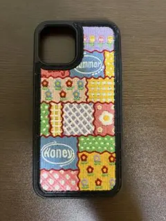 iPhone 12 ケース パッファーケース 刺繍