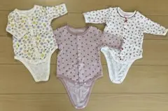 肌着　前開き　ロンパース　ベビー　70