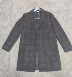 BEAUTY&YOUTH チェスターコート ブラウンチェック