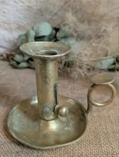 フランスアンティーク 高さ調節可 真鍮製キャンドルホルダー 26-K