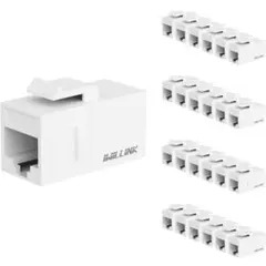 iwillink RJ45 Cat6 キーストーンカプラー 25個 ホワイト