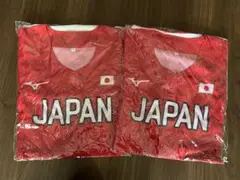 日本代表(ソフトボール)レッドユニフォーム 2枚セット