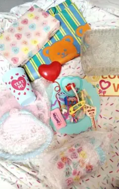 kawaii雑貨 ①セット 小物詰め ファンシーアラモード キャンディハーツ