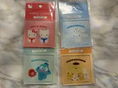 サンリオ　アクリルコースター　4枚セット　キティ　シナモロール　ハンギョ　プリン