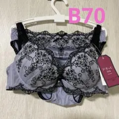 B70/M チュチュアンナ　ドキッとbra パープル　ブラショーツセット
