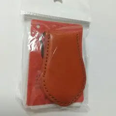 栃木レザー マネークリップ レッドブラウン