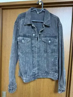 GU ヴィンテージ加工 グレー デニムジャケット