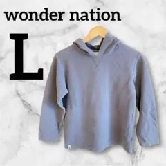 一点もの✨フード付きパーカー Lグレー春秋冬 カジュアル