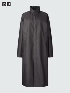 UNIQLO U コーティングロングコート ダークブラウン