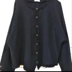 即日発送！長袖カーディガン　ウール　アンゴラ混　ジャケット風　セレモニー