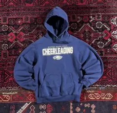 USA古着 カレッジロゴ プルオーバー パーカー ネイビー S