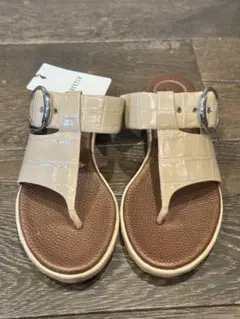 Chloe クロコダイル風ベージュサンダルのサムネイル