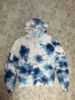 Champion タイダイ パーカー S 青系