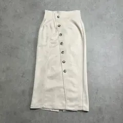 MURUA フロントボタン タイトスカート ロングスカート アイボリー S