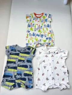 BREEZE半袖ロンパース 3点セット 70cm