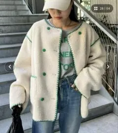 最終値下げ HELLO.SANFRANCISCO ハマグリステッチボアジャケット