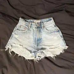 ZARA ダメージ加工 ショートパンツ