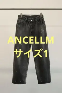 ANCELLM TAPERED 5P DENIM PANTS BLACKのサムネイル