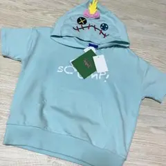 新品　なりきり スティッチ フード付き パーカー　子供　100 スクランプ