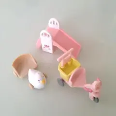 シルバニアファミリー 赤ちゃん小物 滑り台 三輪車 アヒルの乗り物 遊具