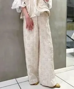 IENA LA BOUCLE フラワーJQストリングパンツのサムネイル