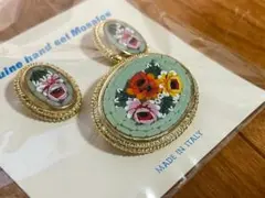 【未使用品】イタリア製 マイクロモザイク ブローチ 3点セット【最終価格】