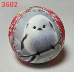 3602　手毬　シマエナガ　桜　花柄　ピンク　春　木目込みまり　置物