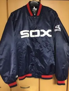 MLB シカゴ・ホワイトソックス 中綿入り PU加工 ナイロンスタジャン