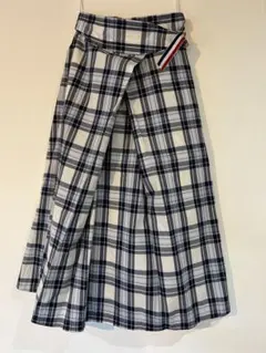 チェックスカート フレア