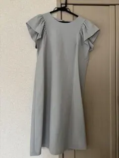 ANAYI レディース スカラップ袖ワンピース ライトグレーのサムネイル