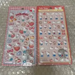 ボンボンドロップシール　サンリオ　キティ　ハローキティ　赤　mini レッド
